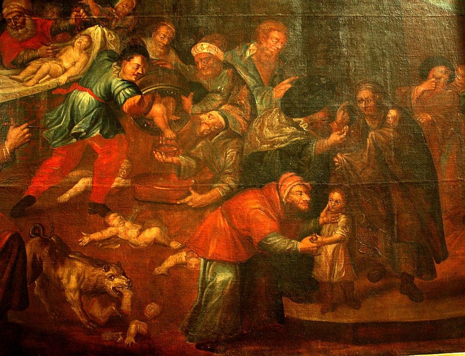 Blood Libel Painting in Cathedral in Sandomierz, Poland